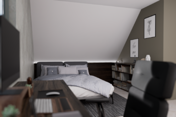 1. pokoj v patře - vizualizace - Prodej domu 164 m², Františkovy Lázně