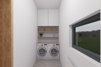 Technická místnost - vizualizace - Prodej domu 164 m², Františkovy Lázně