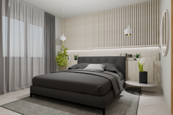 Ložnice - vizualizace - Prodej domu 164 m², Františkovy Lázně