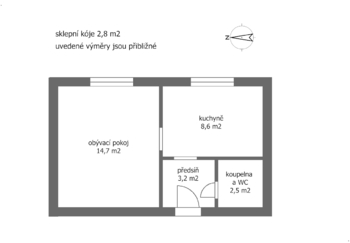 Prodej bytu 1+1 v osobním vlastnictví 32 m², Kladno