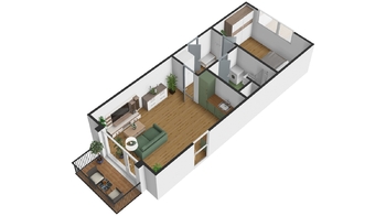 Pronájem bytu 2+kk v osobním vlastnictví 51 m², Plzeň