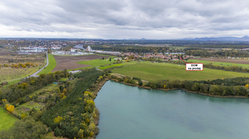 Situace domu a garáže - Prodej domu 132 m², Dobříň