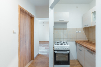 kuchyňský kout  - Prodej bytu 2+kk v osobním vlastnictví 40 m², Jeseník