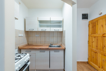 kuchyňský kout  - Prodej bytu 2+kk v osobním vlastnictví 40 m², Jeseník