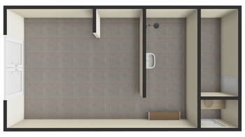 12. 3D půdorys suterénu chaty - Prodej chaty / chalupy 85 m², Zbiroh