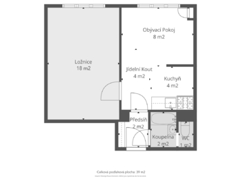 Prodej bytu 2+kk v družstevním vlastnictví 39 m², Praha 4 - Kamýk