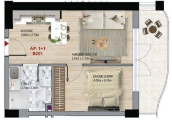 Prodej bytu 2+kk v osobním vlastnictví 42 m², Qerret