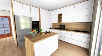 Návrh kuchyně - Prodej domu 100 m², Srubec
