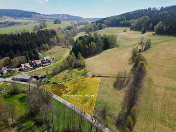 Prodej pozemku 1845 m², Červená Voda