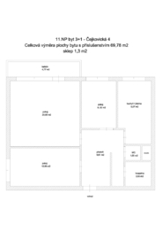 Prodej bytu 3+1 v osobním vlastnictví 70 m², Brno