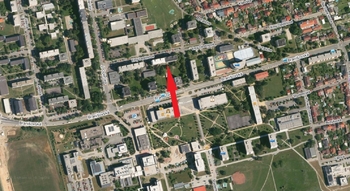 letecká mapa - Pronájem bytu 2+kk v osobním vlastnictví 37 m², České Budějovice