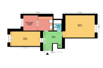 Prodej bytu 3+kk v osobním vlastnictví 66 m², Praha 3 - Žižkov
