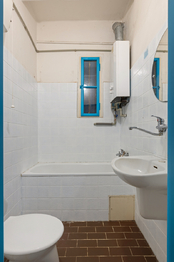 Koupelna s WC - Prodej bytu 3+kk v osobním vlastnictví 68 m², Praha 3 - Žižkov