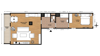 Prodej bytu 2+kk v osobním vlastnictví 68 m², Praha 8 - Bohnice