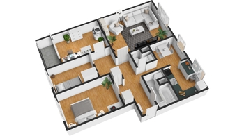 Prodej bytu 4+1 v osobním vlastnictví 85 m², Pardubice