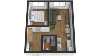 Pronájem bytu 2+kk v osobním vlastnictví 40 m², Březnice