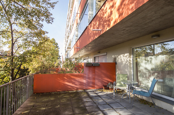 terasa u bytu - Pronájem bytu 1+kk v osobním vlastnictví 34 m², Praha 9 - Letňany