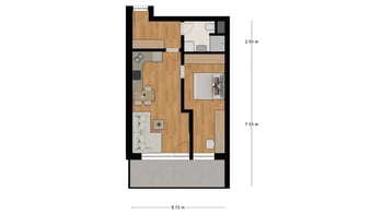 Prodej bytu 2+kk v osobním vlastnictví 35 m², Kyjov