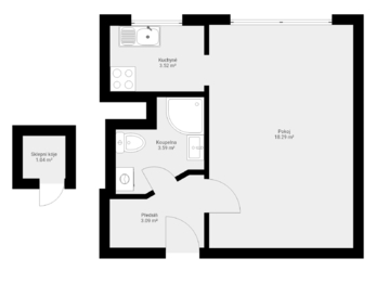 Pronájem bytu 1+1, Praha ul. Hekrova - Pronájem bytu 1+1 v osobním vlastnictví 31 m², Praha 4 - Háje