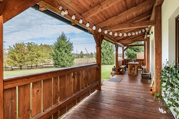 Veranda. - Pronájem chaty / chalupy 73 m², Rodvínov