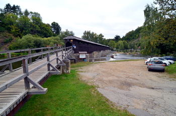 dřevěná lávka Rechle přes Vltavu - Prodej bytu 4+kk v osobním vlastnictví 126 m², Český Krumlov