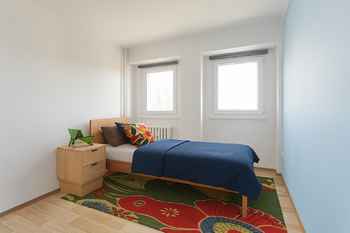 Vizualizace, návrh budoucího stavu Dětský pokoj - Prodej bytu 3+1 v osobním vlastnictví 61 m², Mladá Boleslav