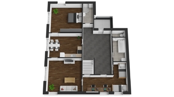 Půdorys 1. patro - Prodej domu 200 m², Rovečné