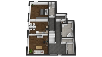 Půdorys přízemí - Prodej domu 200 m², Rovečné