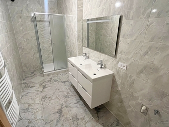 1NP - prostorná koupelna se sprchou - Prodej domu 235 m², Hořín