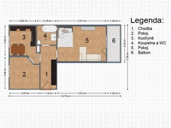Prodej bytu 2+1 v družstevním vlastnictví 76 m², Tišnov