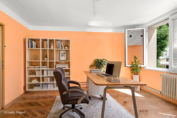 vizualizace - pracovna - Prodej bytu 3+1 v osobním vlastnictví 76 m², Nové Hrady