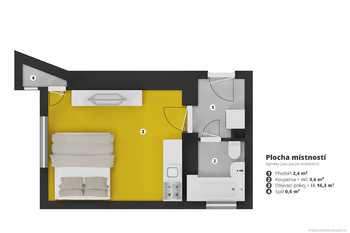 Prodej bytu 1+kk v osobním vlastnictví 23 m², Praha 10 - Strašnice