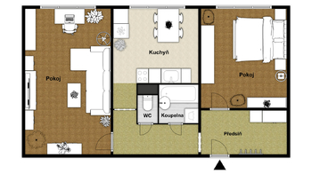 Prodej bytu 2+1 v osobním vlastnictví 60 m², Žatec