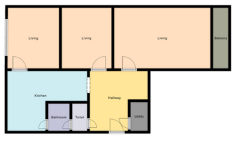 Prodej bytu 3+1 v osobním vlastnictví 68 m², Děčín