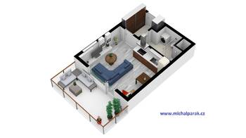 Pronájem bytu 1+kk v osobním vlastnictví 37 m², Hradec Králové