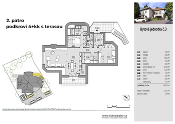 Prodej 4+kk s terasou, Praha - Záběhlice - Prodej bytu 4+kk v osobním vlastnictví 165 m², Praha 10 - Záběhlice