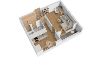 Prodej bytu 1+1 v osobním vlastnictví 42 m², Hradec Králové