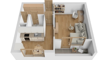 Prodej bytu 1+1 v osobním vlastnictví 42 m², Hradec Králové