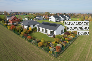 vizualizace RD - Prodej pozemku 852 m², Zápy