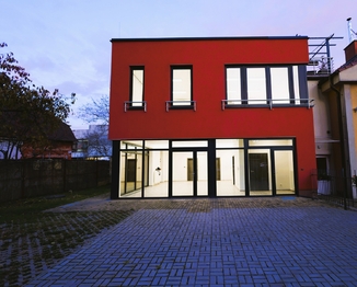 večerní pohled z venku - Pronájem kancelářských prostor 180 m², Praha 4 - Chodov