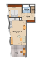 Pronájem bytu 2+kk v osobním vlastnictví 67 m², Praha 8 - Karlín
