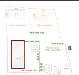 Možnost stavby i více domů - Prodej pozemku 1071 m², Biskupice