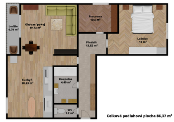 Prodej bytu 3+kk v osobním vlastnictví 119 m², Blansko