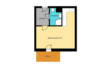 Pronájem bytu 1+kk v osobním vlastnictví 7476 m², Praha 9 - Kyje