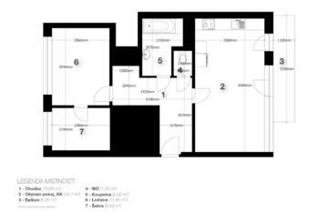 Prodej bytu 2+kk v osobním vlastnictví 71 m², Praha 5 - Hlubočepy