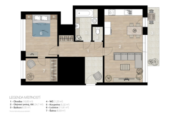 Prodej bytu 2+kk v osobním vlastnictví 71 m², Praha 5 - Hlubočepy