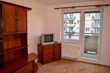 Ložnice - Pronájem bytu 1+1 v osobním vlastnictví 31 m², Luštěnice