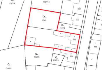 Prodej pozemku 1457 m², Unhošť