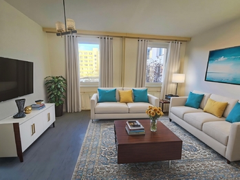 obývací pokoj- návrh - Prodej bytu 3+1 v osobním vlastnictví 66 m², České Budějovice