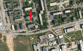 letecká mapa - Prodej bytu 3+1 v osobním vlastnictví 66 m², České Budějovice